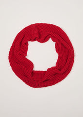 Red Knitted Snood Red
