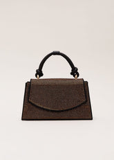 Gold Embellished Mini Tote Gold