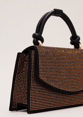 Gold Embellished Mini Tote Gold