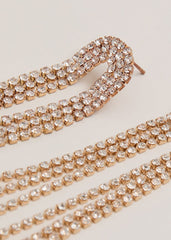 Graduated Sparkle Earring Gold