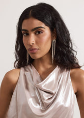 Graduated Sparkle Earring Gold