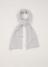 Grey Ribbed Oversized Scarf Grey