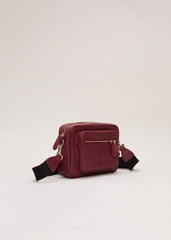 Burgundy Leather Cross Body Bag Burgundy