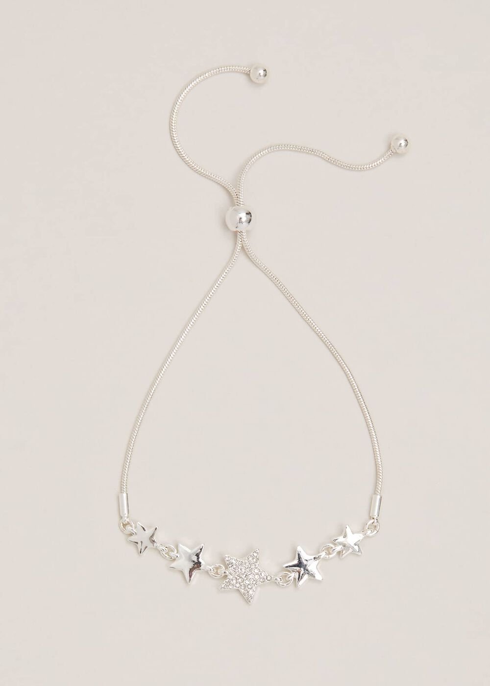 Silver Plated Star Extender Bracelet Silver