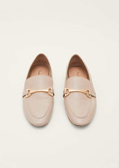T-Bar Leather Loafers Neutral