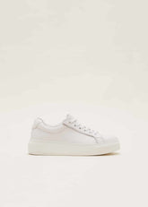 White Leather Trainers White