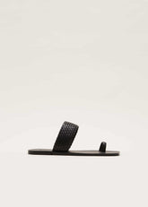 Toe Post Sandal Black