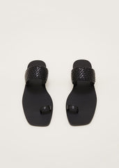Toe Post Sandal Black