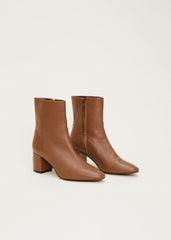 Heeled Ankle Boots Tan