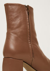 Heeled Ankle Boots Tan
