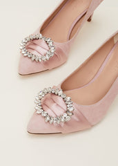 Embellished Court Shoe Antique Rose