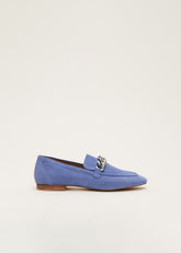 Chain Detail Loafer Shoe Blue