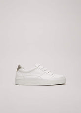 White Leather Trainers White