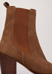 Brown Suede Cowboy Boots Tan