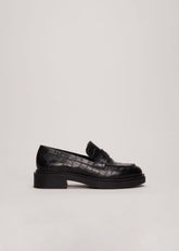 Black Chunky Loafers Black