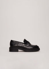 Black Chunky Loafers Black
