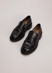 Black Chunky Loafers Black