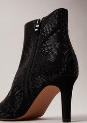 Black Sparkly Boots Black