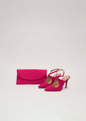 Cross Over Ankle Shoes Pink