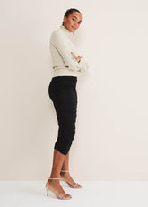 Kealey Ruched Skirt Black