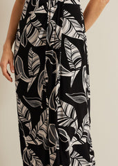 Ayana Printed Skirt Black/Ivory