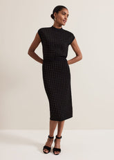 Kendall Studded Skirt Black