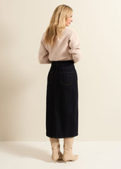 Amani Dark Wash Denim Skirt Dark Wash