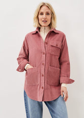 Katrina Cord Shacket Rose