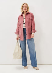 Katrina Cord Shacket Rose