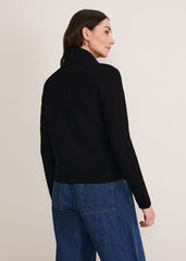 Wendy Ribbed Knit Jacket Black