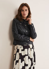 Myrtle Leather Jacket Black
