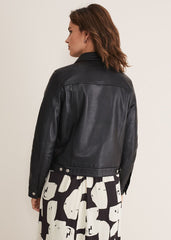 Myrtle Leather Jacket Black