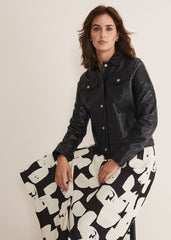 Myrtle Leather Jacket Black