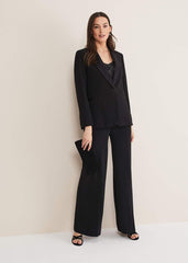 Elandra Black Tux Blazer Black