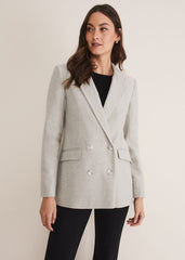 Drew Wool Blazer Grey/Neutral