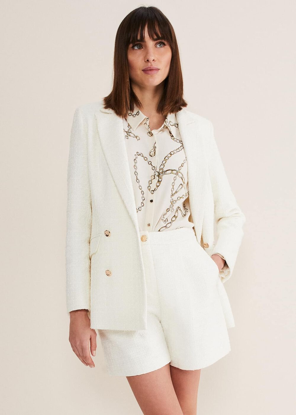 Auden Black Blazer Cream
