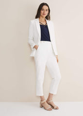 Ulrica Pink Blazer White