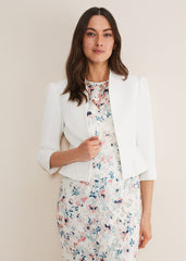 Isabella Bow Jacket Ivory