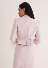 Petite Isabella Bow Jacket Antique Rose