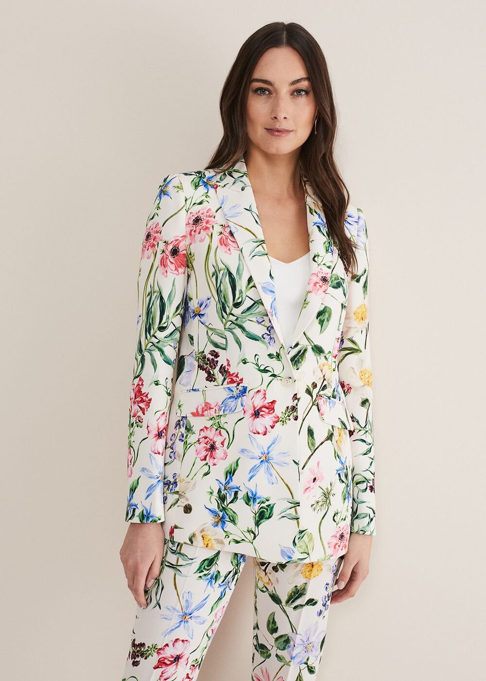 Ulrica Floral Blazer Multi-Coloured