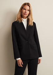Devin Black Ponte Blazer Black