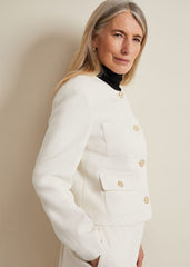 Ripley Boucle Jacket Ivory