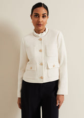 Petite Ripley Boucle Jacket Ivory
