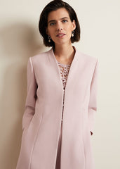 Daisy Tailored Coat Pale Pink