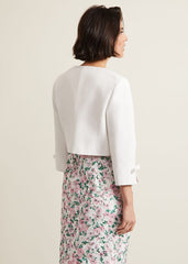 Zoelle Bow Jacket Ivory