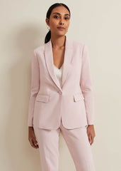 Petite Ulrica Fitted Jacket Antique Rose