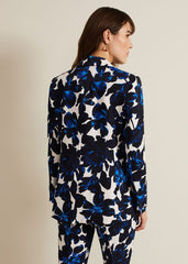 Caddie Floral Suit Jacket Blue