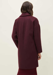 Emery Colourblock Wool Coat Port