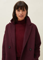 Emery Colourblock Wool Coat Port