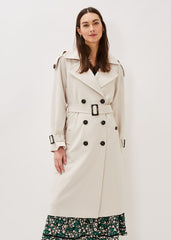 Tegan Trench Coat Off White